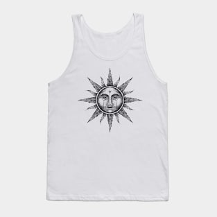 japanese style blackworkers sun egips Tank Top